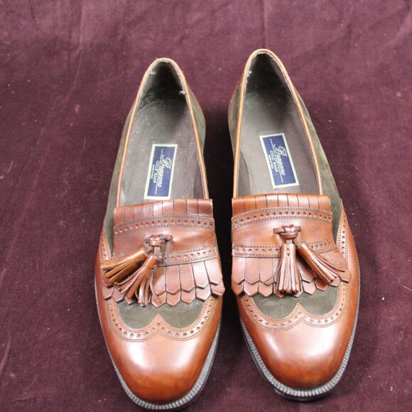 Cole Hahn Leather and Suede Tassel Loafers main image 9